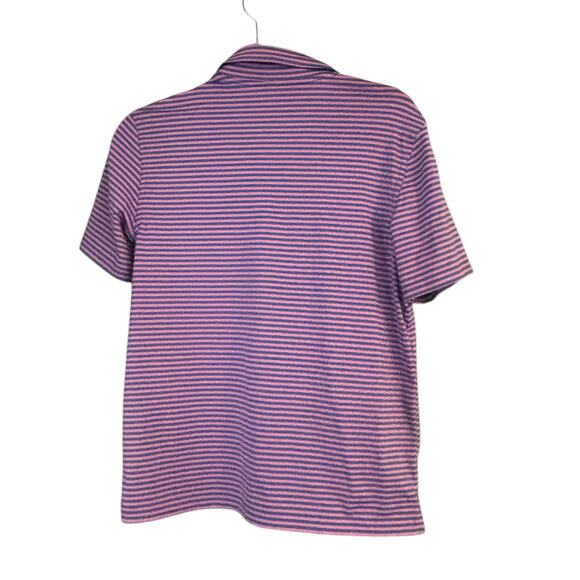 Vineyard Vines Performance Whale Logo Polo Shirt Pink Purple Boys Large Preppy - Picture 5 of 8